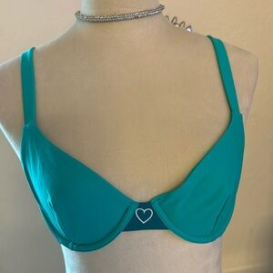Love Lost Turquoise Bra, size small